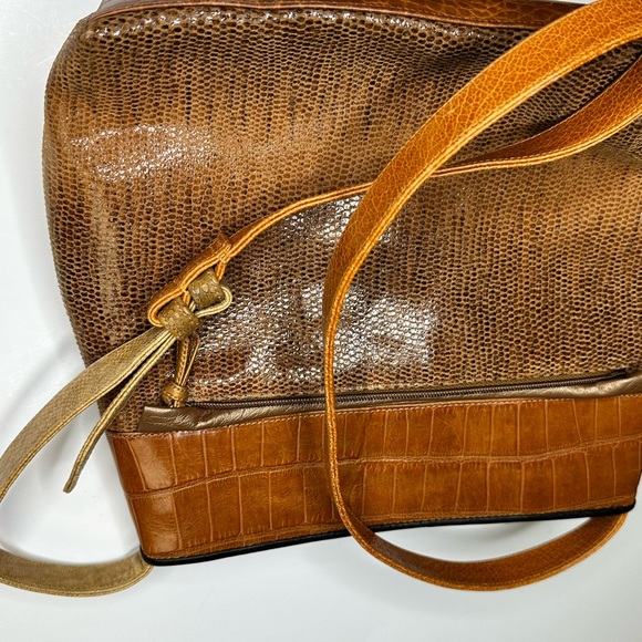 Accents by Sharif Patchwork Leather Handbag - Picture 7 of 10